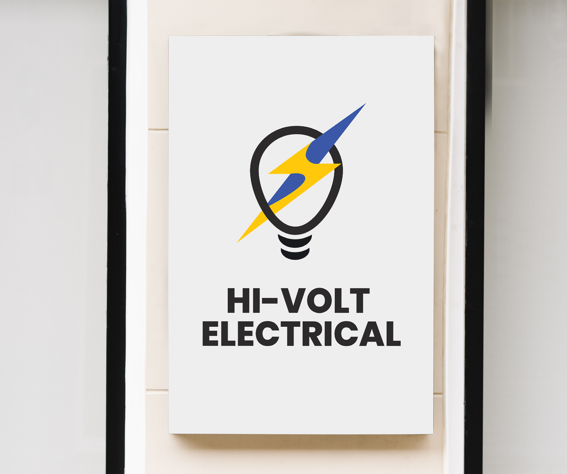 Electrical Company Logo Mockup