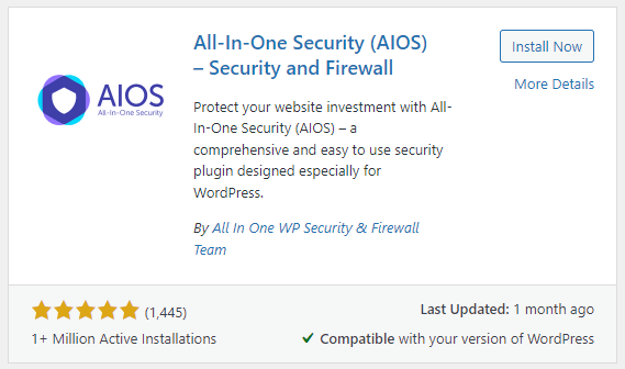 all in one wp security and firewall